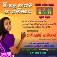 தரம் 6-11 ஒன்லைன் சிங்களத்தில் மொழி வகுப்புக்களை