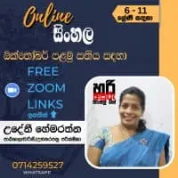 6-11 Grades Sinhala language classes