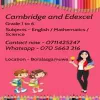 Cambridge & Edexcel Tuition available for students in grades 1-8