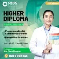 Higher Diploma - Pharmaceutical and Cosmetics Sciences / Biomedical Sciences