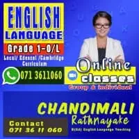 ඉංග්‍රීසි භාෂාව ශ්‍රේණිය 1 - සා/පෙළ [ඔන්ලයින් පන්ති]