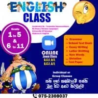 English Classes - Grade 1-11, O/L and A/L