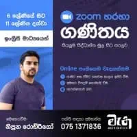 ගණිතය ශ්‍රේණිය 6 සිට ශ්‍රේණිය 11 - ඔන්ලයින්