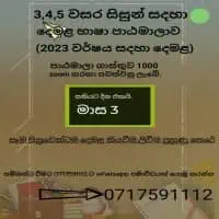 Tamil Language Tuition Grade 1 to 11mt3