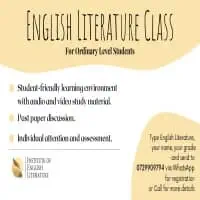 G.C.E. O/L English Literature (Online Classes)mt2