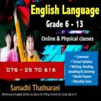 English Language Grade 6-13 (Online and Physical Classes)