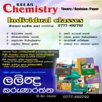 Theory, Revision, Paper Classes - Chemistry A/L