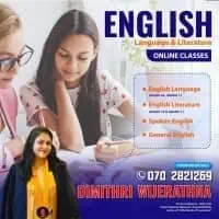 Online English Classes - Grade 6-11 / General English / Spoken English