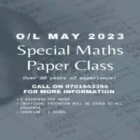 O/L Special Maths Paper class
