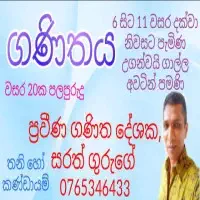 ගණිතය ශ්‍රේණිය 6-11 - පෞද්ගලික / කණ්ඩායම් පන්ති