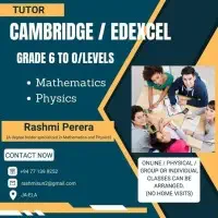 Mathematics, Physics - Cambridge / Edexcel Grade 6-O/L