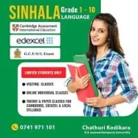 Zoom online Sinhala Language Classes Grade 1 - O/L