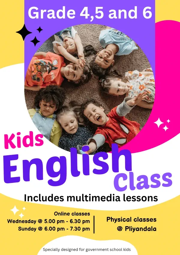 Spoken English for beginners / English language classes for kidsm1