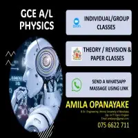 Online, Home visits - Physics Theory / Revision - Sinhala / English Medium