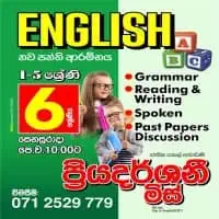 ශ්‍රේණිය 1-11 ඉංග්‍රීසි - නිවසට පැමිණ visits සහ කණ්ඩායම් පන්ති