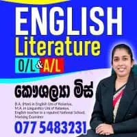 ඉංග්‍රීසි සාහිත්‍යය සා/පෙළ සහ උ/පෙmt3