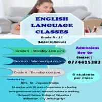 English Language Classes Grade 9 - 11 (Local Syllabus)