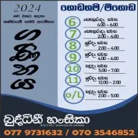 Grade 6-11 Maths - Online / Physical - Sinhala medium
