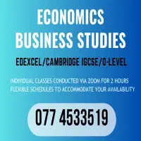 Economics / Business Studies Online Classes - Edexcel / Cambridge