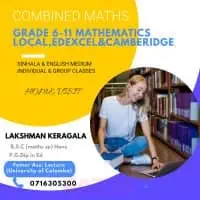 Mathematics - Combined Maths, Grade 6 - 11 Mathematics