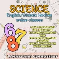 Science English medium online classes for 6, 7, 8 grades