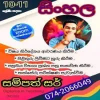 10-11 Sinhala Classes