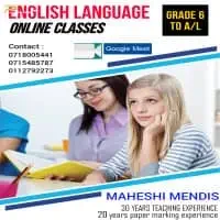 English Language - Online Classes - Grade 6 - A/L