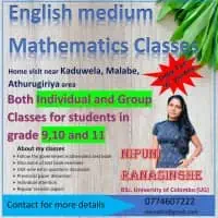 English medium mathematics classes