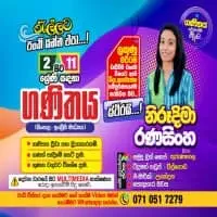 Mathematics - Grade 2 to 11 - Sinhala and English medium