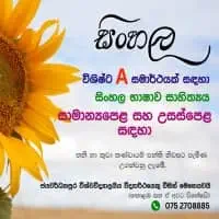 උසස් පෙළ සහ සාමාන්‍ය පෙළ සිංහල භාෂාව පන්ති