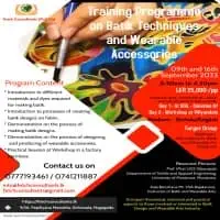 Training Program on Batik Techniques and Wearable Accessories