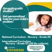 Tuition classes for Pre school and Primary children