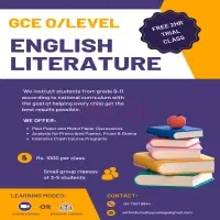 GCE O/L English Literature Classes