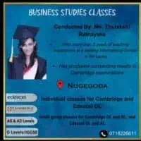 Business Studies Teacher - Edexcel and Cambridge Ordinary and Advance Level