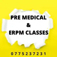 Pre Medical மற்றும் ERPM வகுப்புக்களை