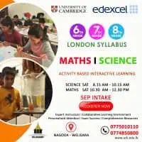 London Edexcel, Cambridge Grade 1 to O/L and A/L Classesmt2