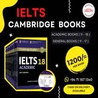 IELTS විභාගයට සූදානම් වීම සදහා අත්‍යවශ්‍යය වන IELTS පොත් කට්ටලය