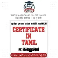 Certificate in Tamil