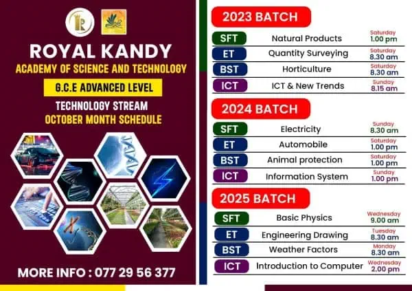 A/L Technology Stream Subjects