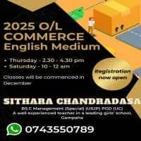 O/L Commerce - English and Sinhala Medium