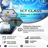 ICT A/L and Grade 9, 10, 11 - English and Tamil medium