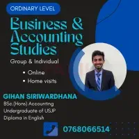 Ordinary Level Business & Accounting Studies / Commerce (English and Sinhala medium)