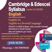 ලන්ඩන් සාමාන්‍ය පෙළ කේම්බ්‍රිජ් සහ එඩෙක්සෙල් - ඉංග්‍රීසි