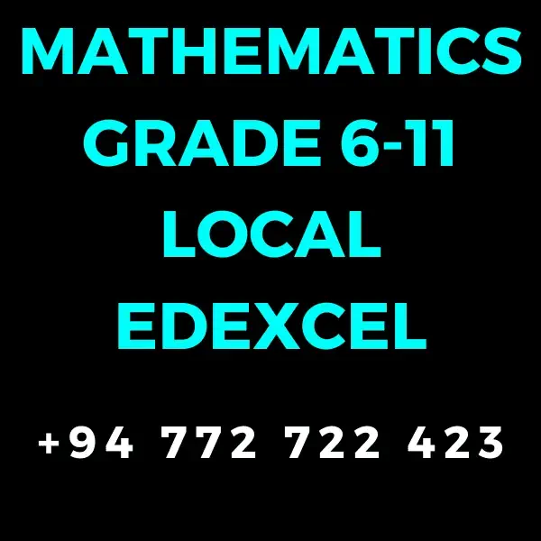Maths Tuition For Grade 6 - OL, Local Edexcelm1