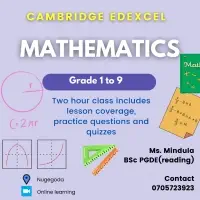 Maths tuition classes for International School students EDEXCEL or CAMBRIDGE Grade 1 2 3 4 5 6 7 8 9