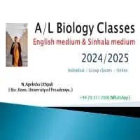 A/L Biology Classes - English and Sinhala medium