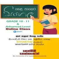 Sinhala Language Classes - Grade 10-11 and A/L