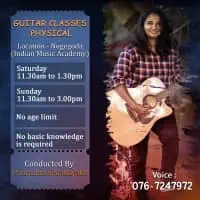 Physical Guitar Classes (Indian Music Academy - Nugegoda)
