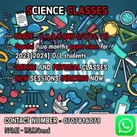 Science Grades - Grade 6-11 - Online and Physical Classes