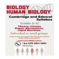 Edexcel and Cambridge syllabus Biology & Human Biology classes